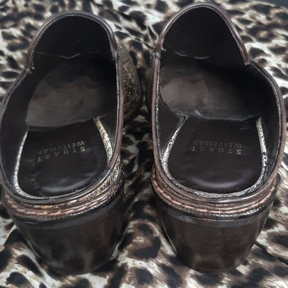 Stuart weitzman mules ALLIGATOR PRINT - Picture 5 of 14